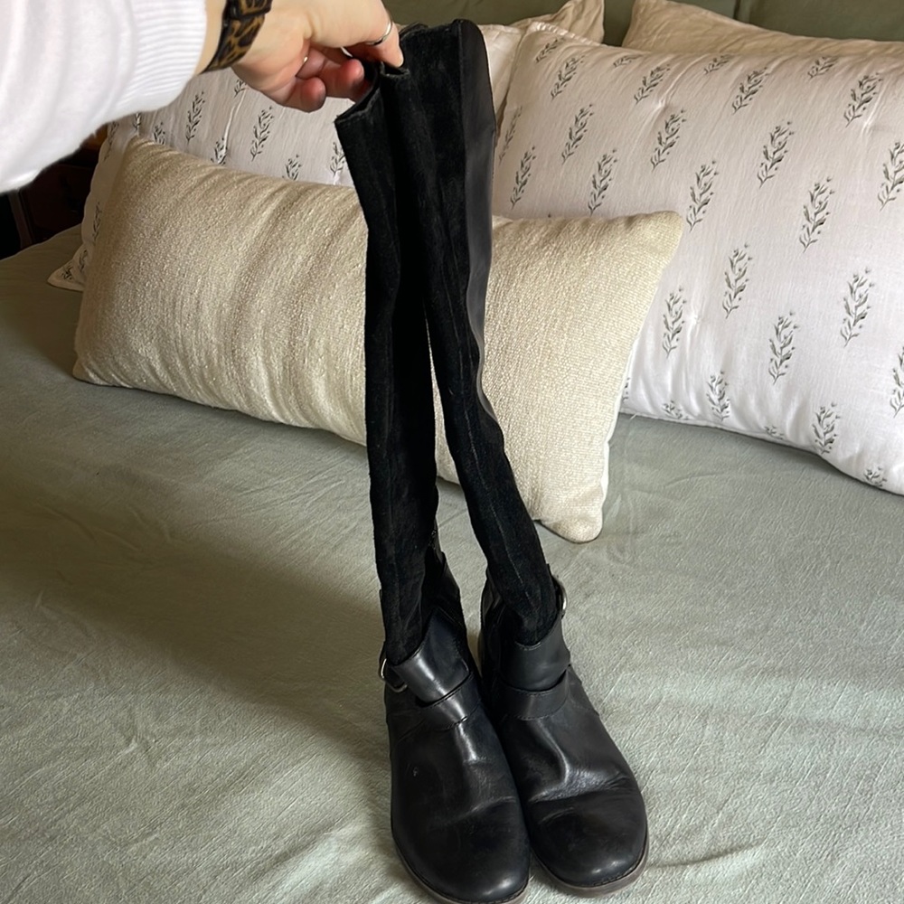 Black over the knee lucky brand boots